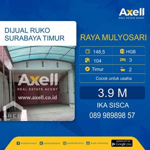 Ruko Raya Mulyosari Dijual