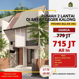 Rumah 2 lantai di ciwaruga dkt gegerkalong, sayap setiabudhi bandung