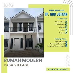 Rumah 2lt Dekat Tol dan Stasiun Casa Village Bsd Bintaro