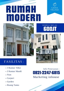 Rumah minimalis lokasi mudah 2 lantai di Tangerang