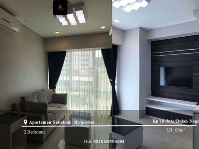 Sewa Apartemen Setiabudi Skygarden Low Floor 2BR Furnished North View