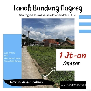 Tanah Bandung Nagreg Strategis 700 Meter Stasiun Nagreg SHM 1Jt-an /m2