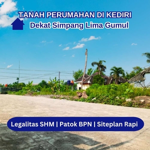 Tanah di Kediri Lokasi 1 Menit Simpang Lima Gumul