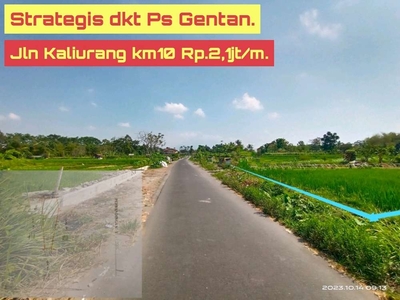 Tanah diJual Jalan Kaliurang dkt Pasar Gentan dan Tengkleng Gajah