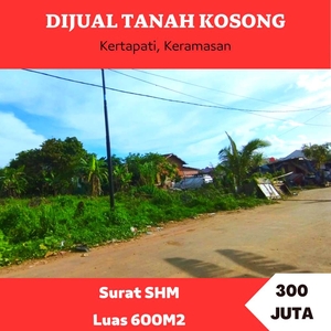 Tanah dijual lokasi Kertapati SHM