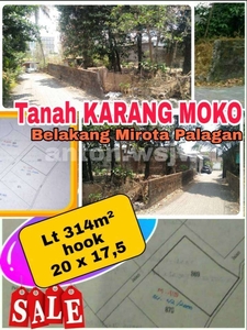 Tanah Jogja dekat The PARADISE Palagan, belakang MIROTA. Lt 314 m².SHM