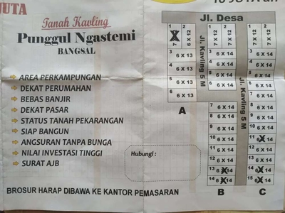 Tanah kavling 6x14 padat penduduk dekat perum subsidi wisata