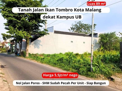 Tanah Lokasi Strategis Suhat, Layak Bangun Hunian, Kota Malang LM05