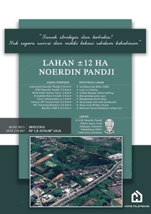 Tanah Noerdin Pandji Palembang Seluas ±12 Hektar