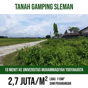 Tanah Yogyakarta 4 menit dari RSU Mitra Sehat Gamping Sleman SHM