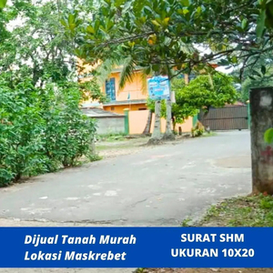 dijual murah tanah kosong lokasi km 10 maskrebet