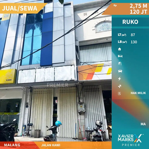 Dijual Ruko Lokasi Strategis di Jalan Kawi Malang