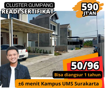 Dijual Rumah 2 lantai Bagus gumpang ±6 Menit kampus UMS Surakarta