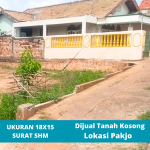 dijual tanah kosong lokasi pakjo siap bangun