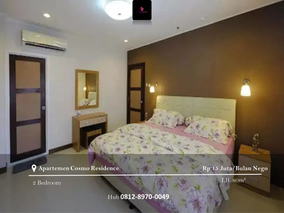 For Rent Apartment Cosmo Residence 2+1BR Full Furnished