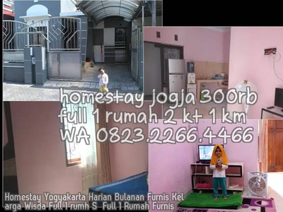 Homestay Yogyakarta Harian Bulanan Furnis Kelarga Wisda Full 1 rumh S