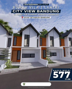 investasi rumah 2 lantai strategis Lembang Bandung fasilitas lengkap