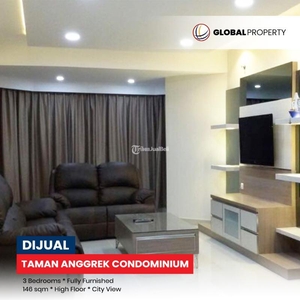Jual Apartemen Fully Furnished 3 Bedroom, High Floor, Taman Anggrek Condominium - Jakarta Barat
