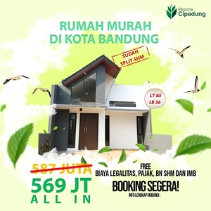 Jual Rumah Baru Berkualitas Free SHM Di Pesona Cipadung - Bandung