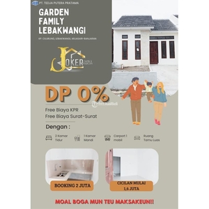 Jual Rumah KPR Tanpa DP Gerden Family Lebak Wangi Bandung Selatan - Bandung