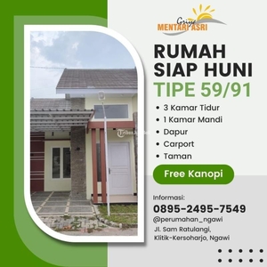 Jual Rumah Murah Baru Tipe 50 Minimalis Ready Stock One Gate System - Ngawi Jawa Timur