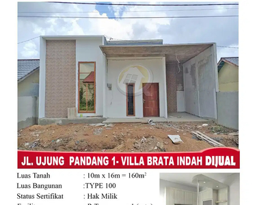 Rmh Baru Type 100 Jl Ujung Pandang Villa Brata Indah