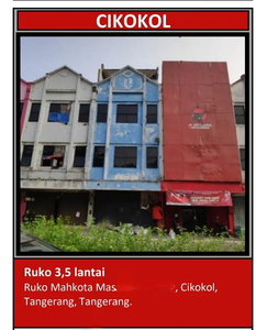 RUKO 3.5LANTAI DICIKOKOL TANGGERANG LOKASI STRATEGIS JARANG ADA READY