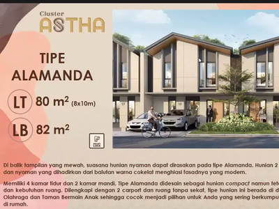 Rumah baru Cluster Astha ,Type Alamanda , Suvarrna Sutera , Tangerang