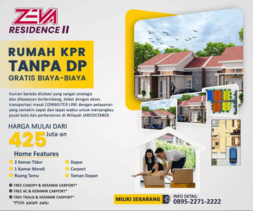 Rumah KPR tanpa DP Di Sawangan Depok, cicilan hanya 2,4 jutaan