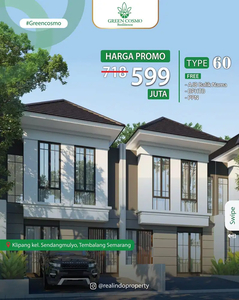 Rumah Mewah 2 Lantai Green Cosmo Klipang Tembalang Semarang Dkt UNIMUS