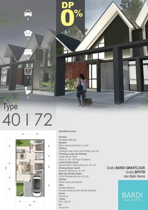 Rumah minimalis tipe 40 harga perdana by arsy land