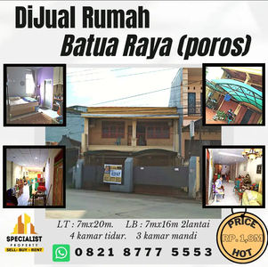 Rumah murah poros jalan Batua Raya Makassar