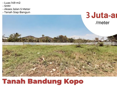 Tanah Bandung Kopo Area TKI SHM Siap Bangun