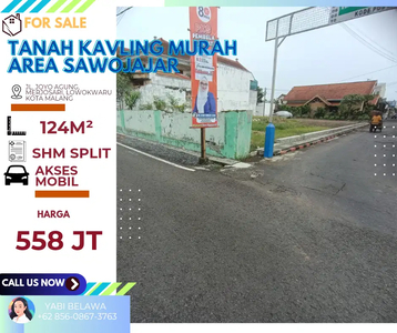 Tanah Kavling Strategis Pusat Kota area Sawojajar Malang