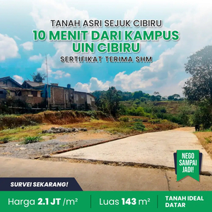 Tanah Murah Bandung 10 menit ke Kampus UIN Cibiru SHM
