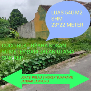 TANAH MURAH SUKARAME 100MTR DR JALAN UTAMA PULAU SINGKEP DIJUAL CEPAT