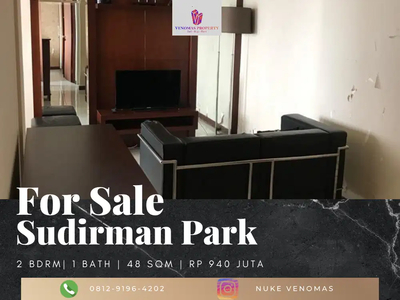 Dijual Apartment Sudirman Park 2BR Full Furnished Lantai Sedang