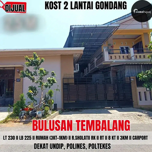 DIJUAL RUMAH DAN USAHA KOS KOS AN DI TEMBALANG DEKAT UNDIP