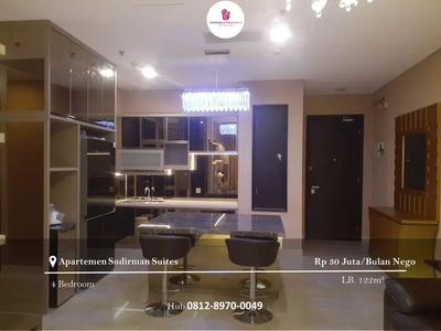 Disewakan Apartemen Sudirman Suites Full Furnished 3BR+1 Maidroom