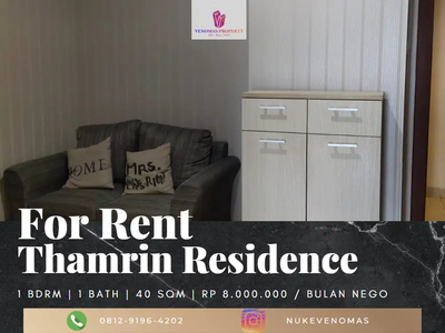 Disewakan Apartement Thamrin Residence 1 Bedroom Full Furnished