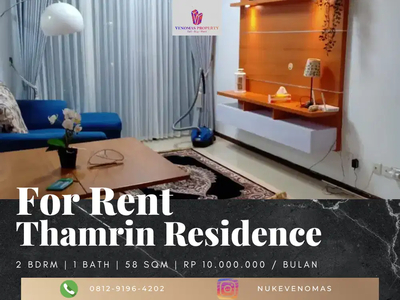 Disewakan Apartement Thamrin Residence 2BR Full Furnished