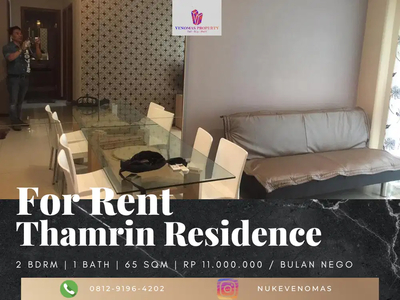 Disewakan Apartement Thamrin Residence 2BR Full Furnished Tower E