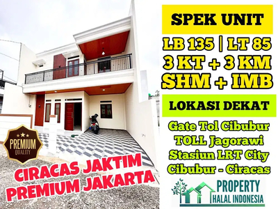 Jual Rumah Baru Ready Stock Ciracas Jakarta Timur - Dekat LRT Cibubur