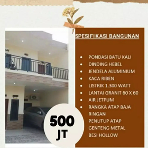 Rumah Exclusive 2 Lantai Lokasi Strategis Dekat Exit Tol Becakayu