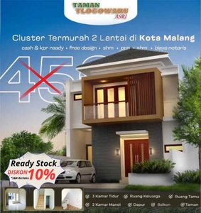 Rumah 2 Lantai Ready Stock Siap Huni Kota Malang