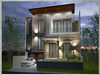 Dijual Rumah Baru Puri Sentra Raya Citraland Extension Surabaya - New Modern Split Level 2,5 Lantai