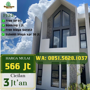 di Jual Rumah Tanpa DP Cicilan 3 jtan Booking 1 jt Allin