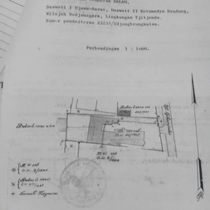 dijual cepat lahan strategis bisa usaha di mainroad cihampelas