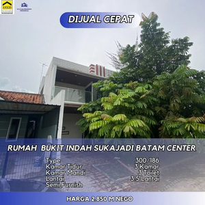 Dijual Cepat Rumah Bukit Indah Sukajadi Batam Center