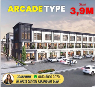 DIJUAL RUKO GADING SERPONG DENGAN KONSEP SHOPPING ARCADE MENARIK